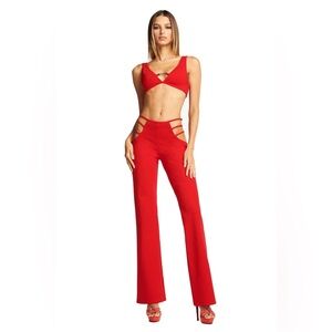 I AM GIA Lucid Top and Pants Set in Red